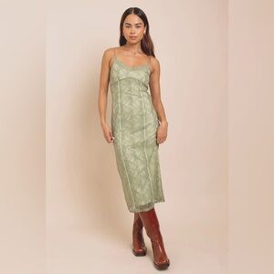 Daisy Street Stretch Lace Midi‎ Festival boho Dress